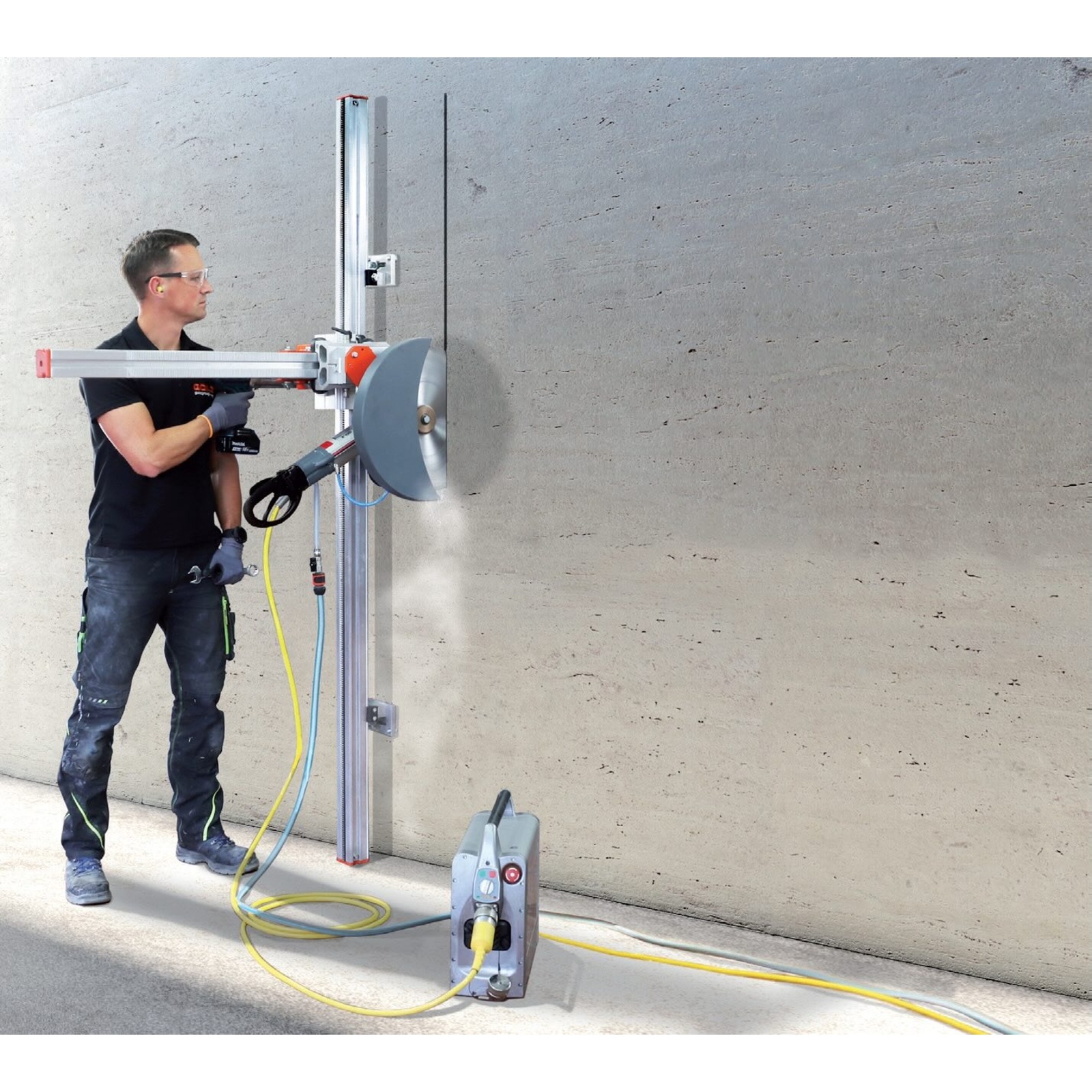 Système de guidage mural rails 2m+1m chariot visseuse Makita HF-RS4 GOLZ - 02839001029