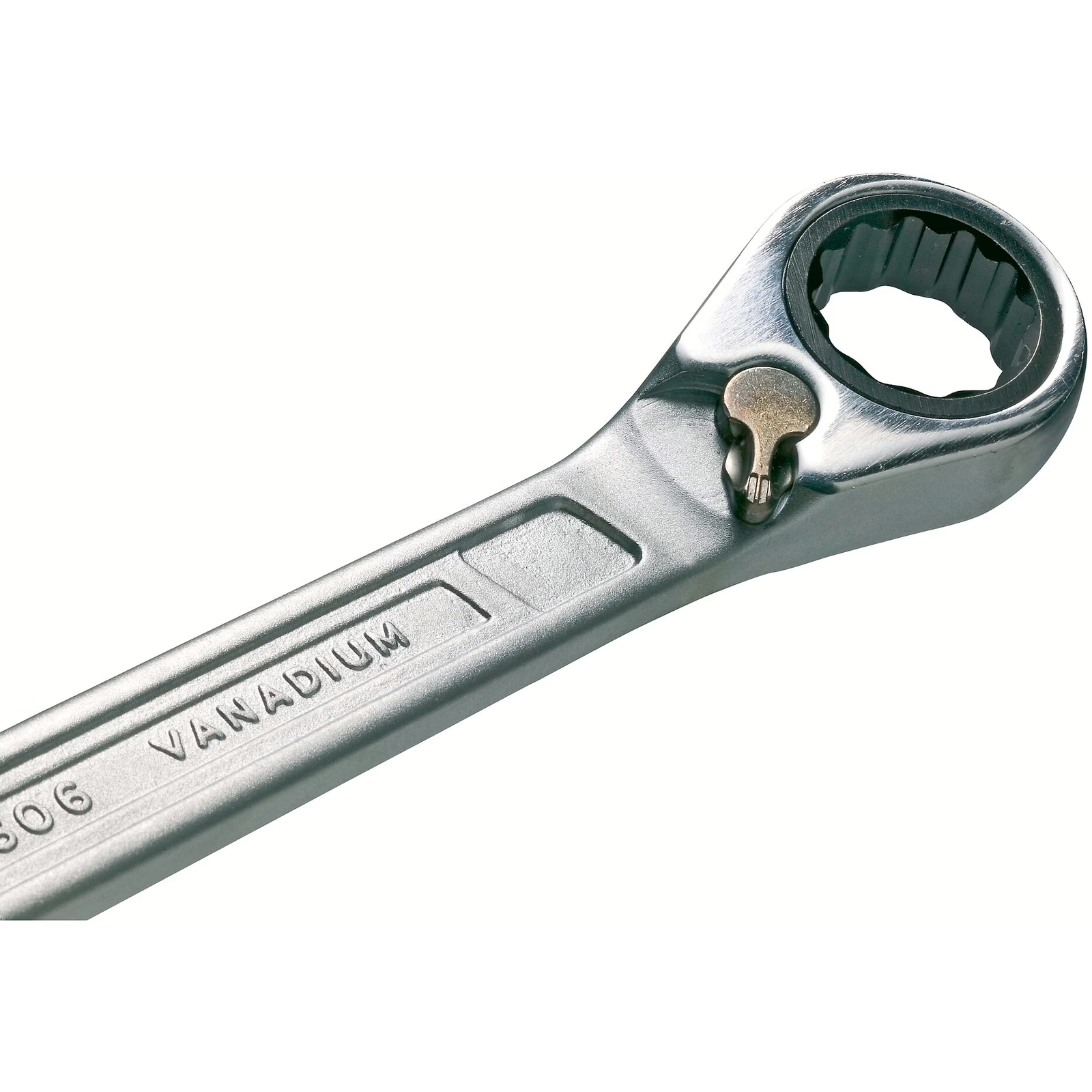 Clé mixte à cliquet 32 mm profil Traction 12 pans chromée HAZET - 606-32