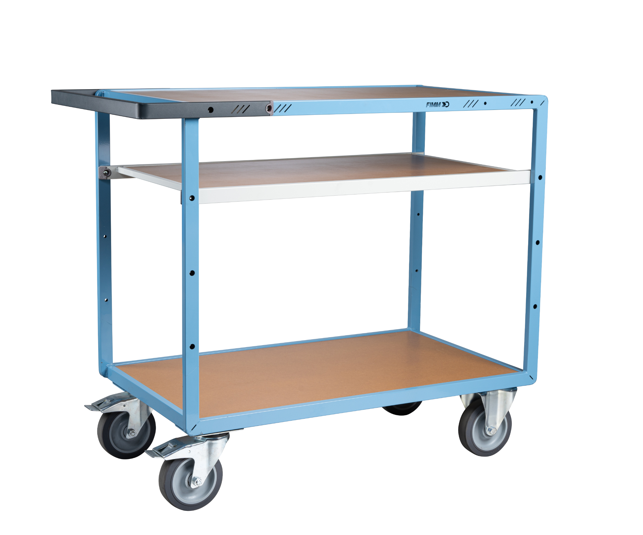 Servante mécano-soudée 3 plateaux 1000x600 mm 400 kg - FIMM - 880702242