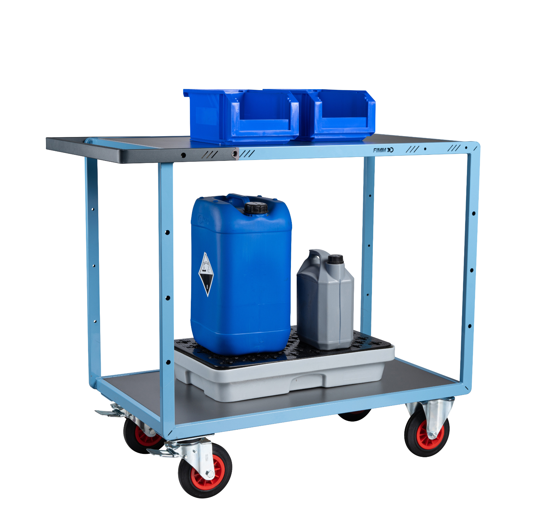 Servante mécano-soudée 2 plateaux 1000x600 mm 400 kg - FIMM - 880702331
