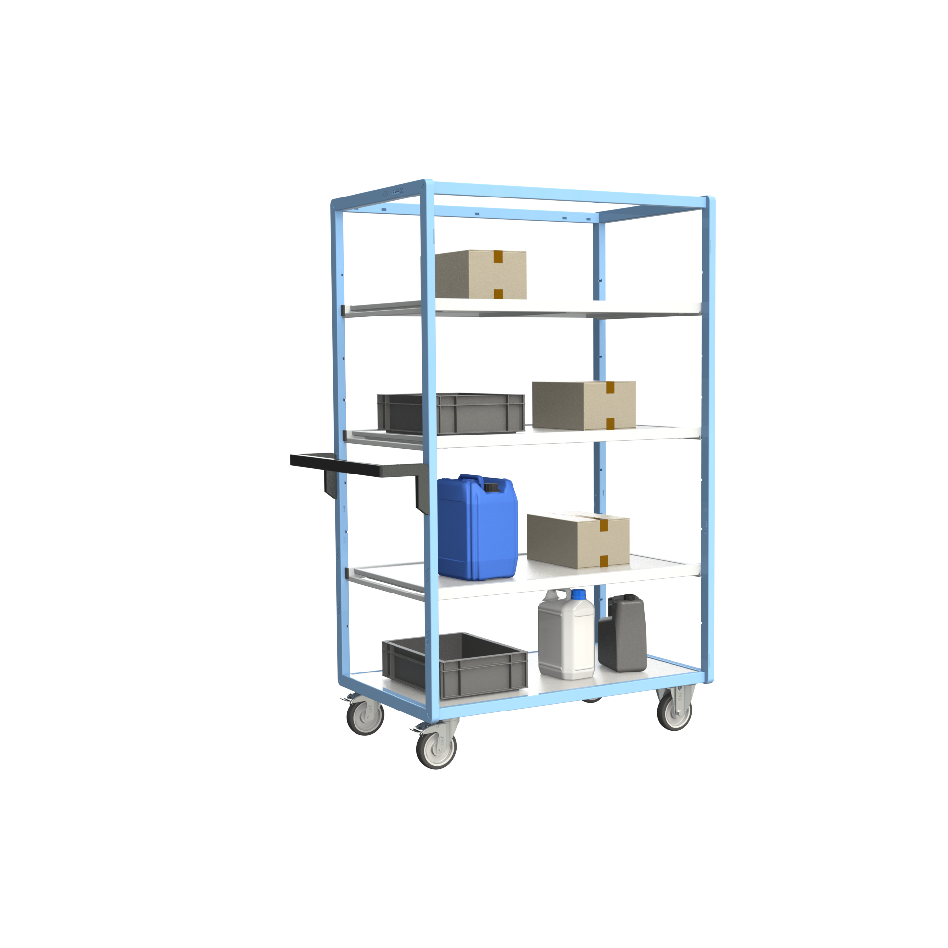 Servante multi-niveaux avec 3 étagères 1000x600 mm 250 kg - FIMM - 880725124