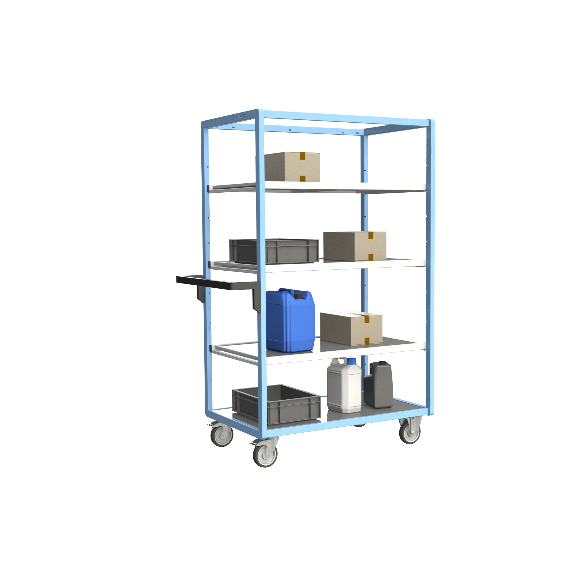 Servante multi-niveaux avec 3 étagères 1000x600 mm 250 kg - FIMM - 880725154