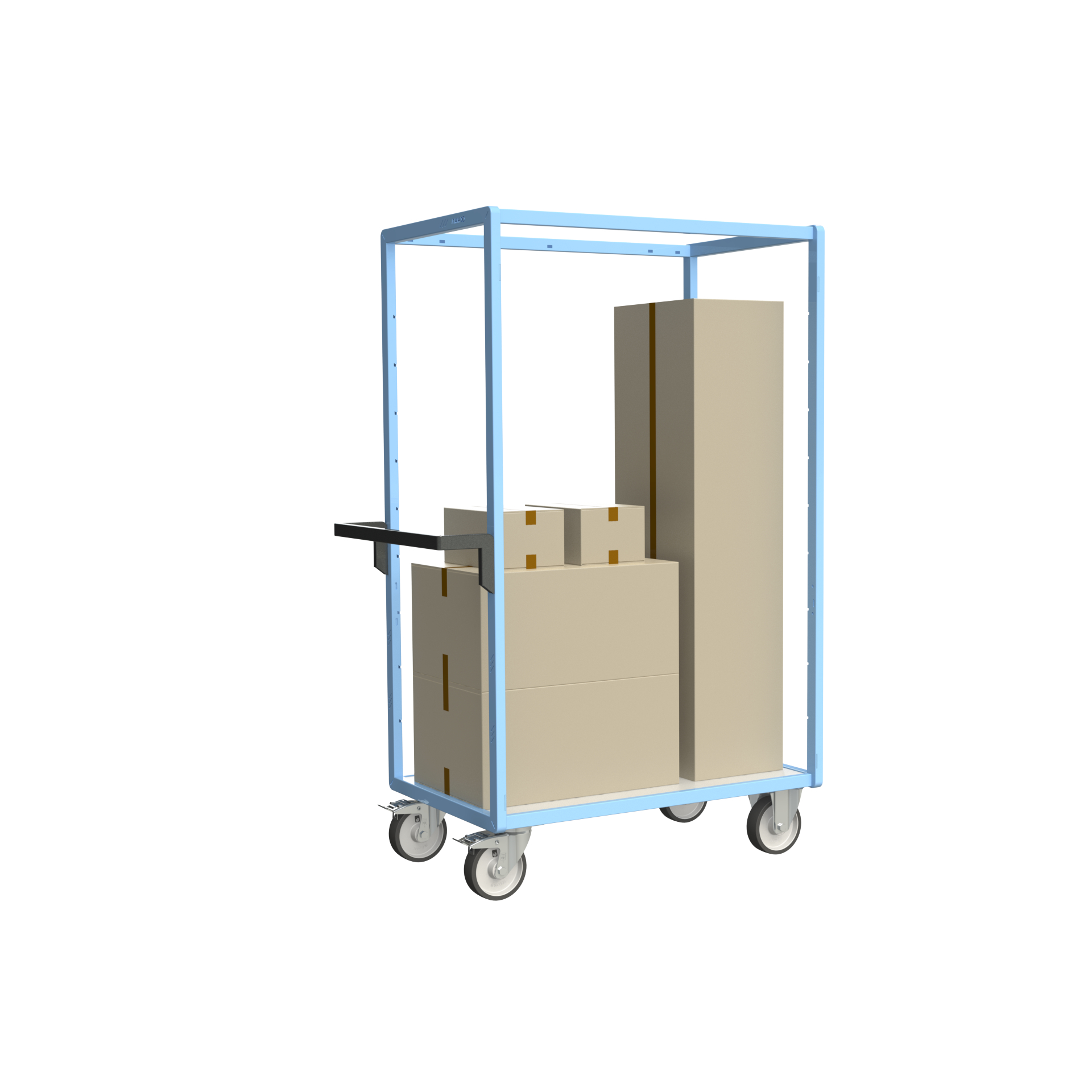 Servante multi-niveaux avec plateau bois 1000x600 mm 500 kg - FIMM - 880725221