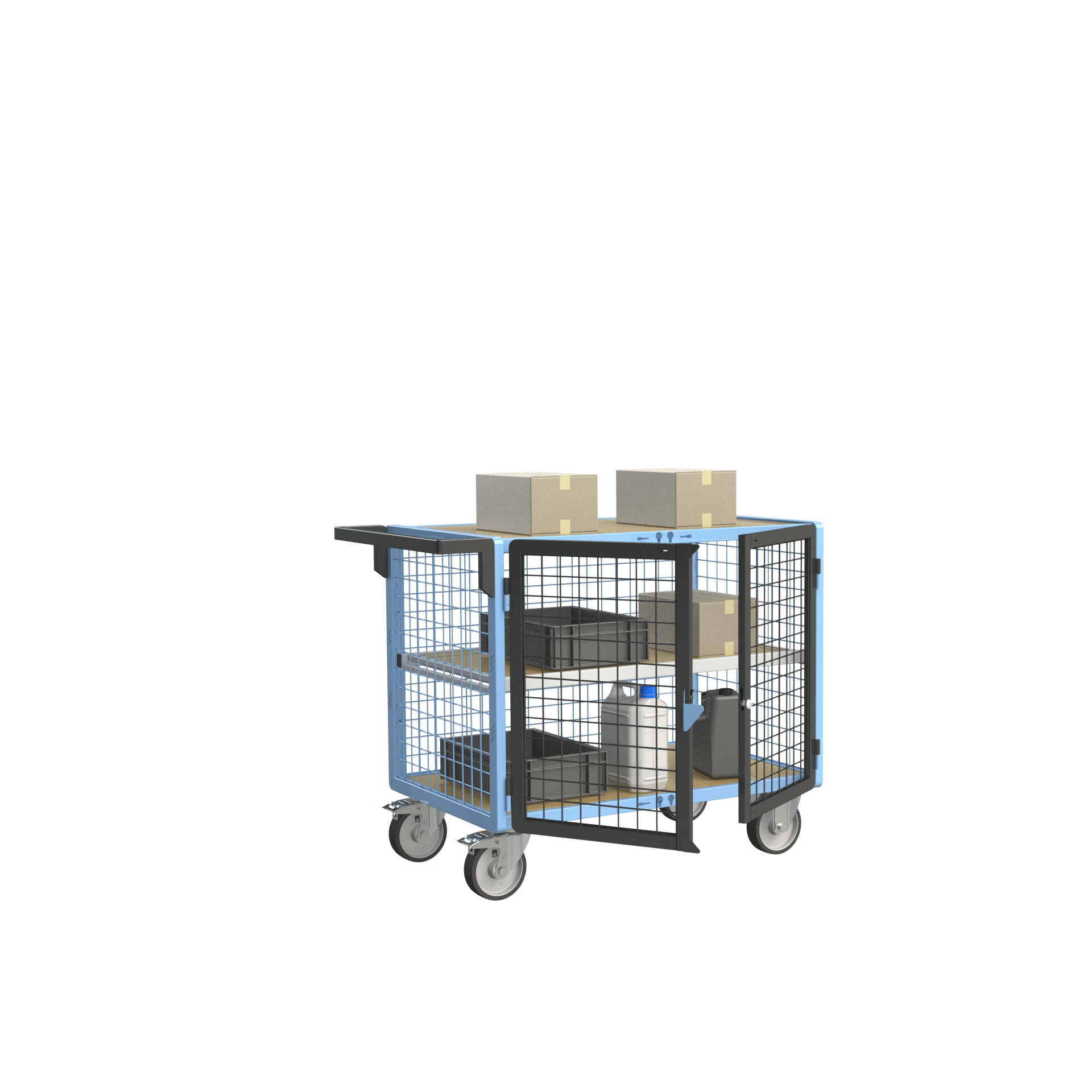 Servante établi verrouillable grillagée 500 kg - FIMM - 880725325