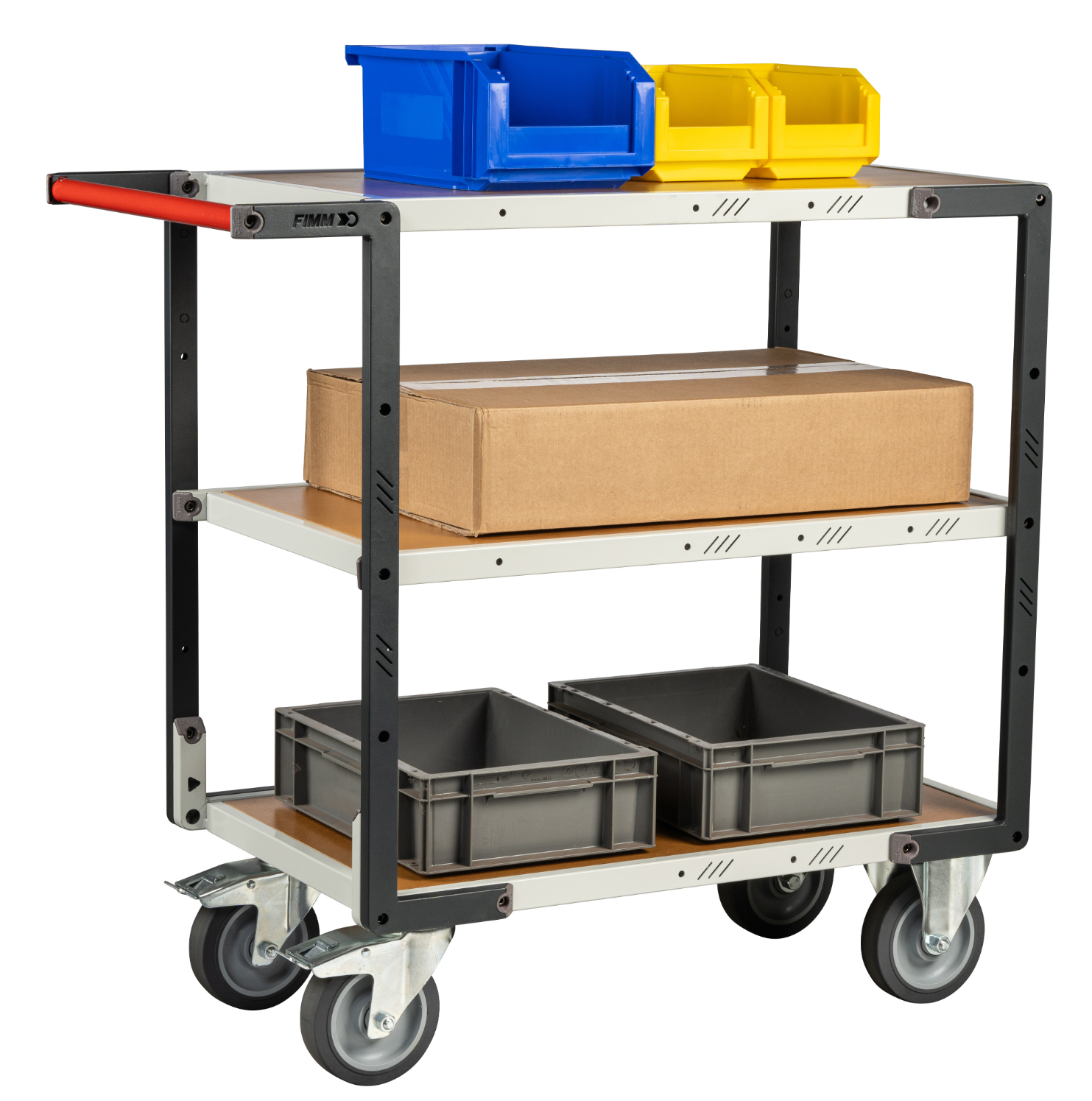 Servante Flat-Pack 3 plateaux 850x500 mm 400 kg - FIMM - 884721244