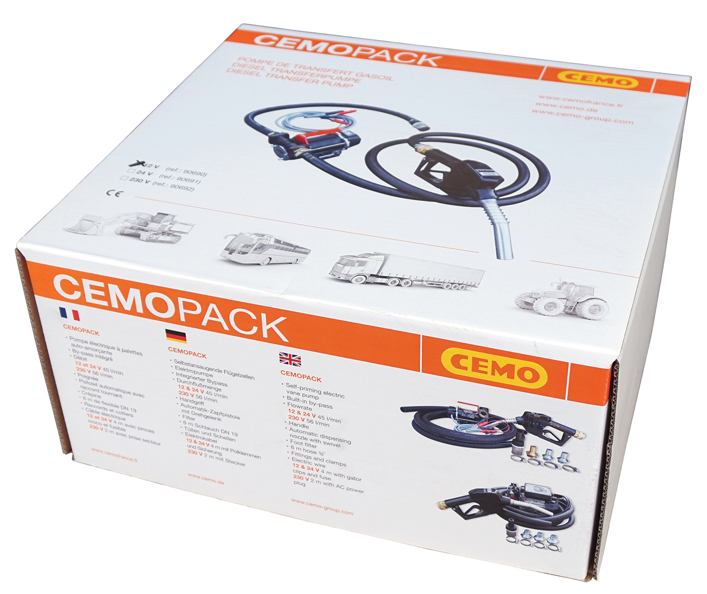 CEMOPACK 12 V avec 4 m de câble électrique CEMO - 90690