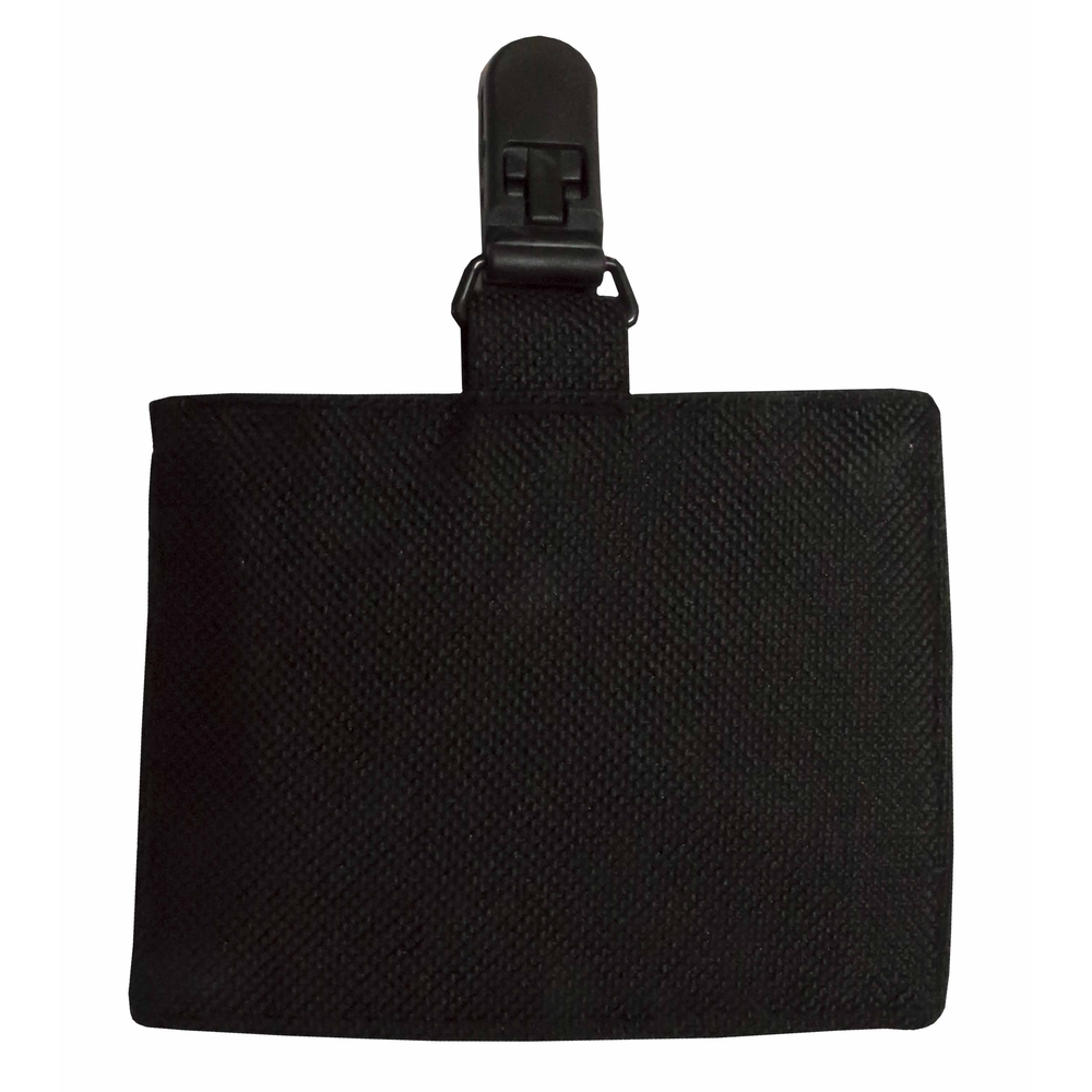 PORTE BADGE noir boucle plastique PORTE BADGE NOIR - LMA LEBEURRE - 99108