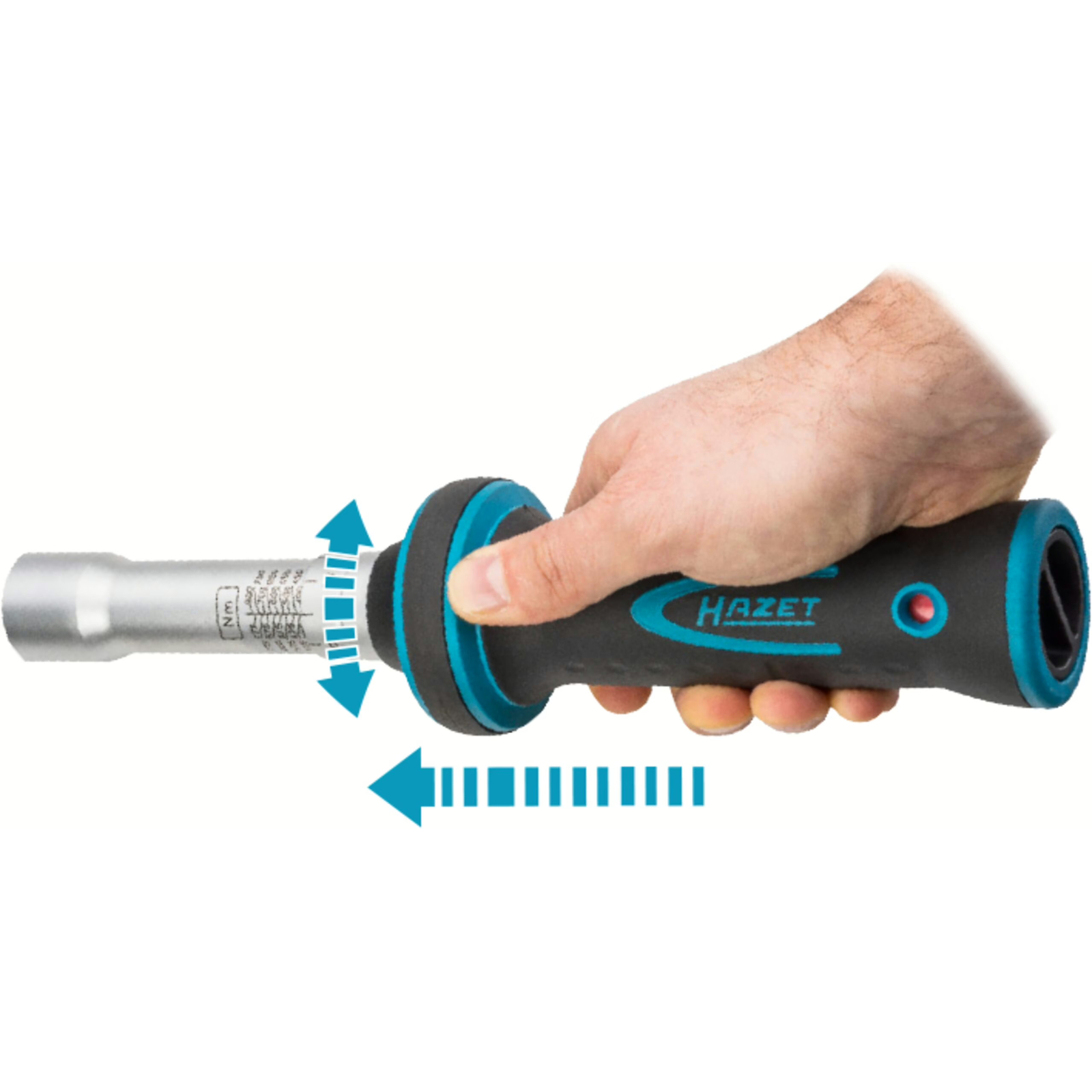 Clé dynamométrique 600-1600 Nm carré massif précision 3% HAZET - 6160-1CT