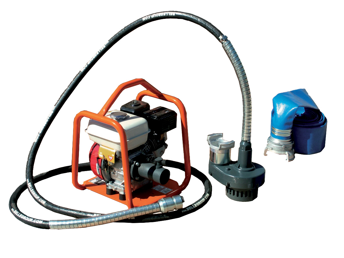 Pompe à câble ALTRAD submersible 70 m3/h avec gaine 5 m monté sur groupe moteur BGA - B1659047C