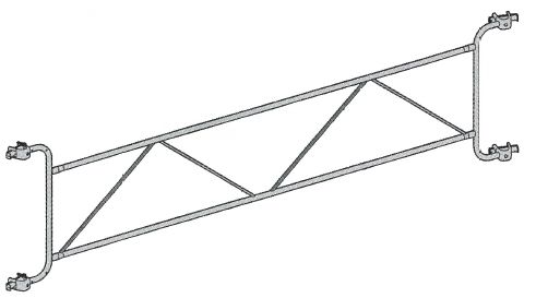 GARDE CORPS ALTRAD GALVANISÉ LONGUEUR 3M VITO 49 - J00072