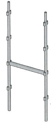 ECHELLE DE 2M GALVANISE (FACADIER 45) - ALTRAD - Q129G