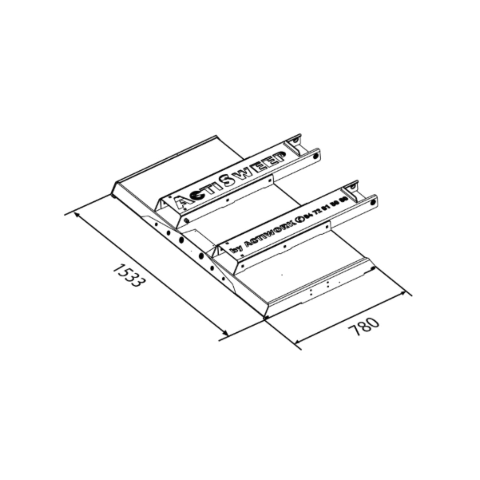 Balai complet Actisweep V13-1500 sans adaptation avec brosses de finition ACTISWEEP - CE86A001-M