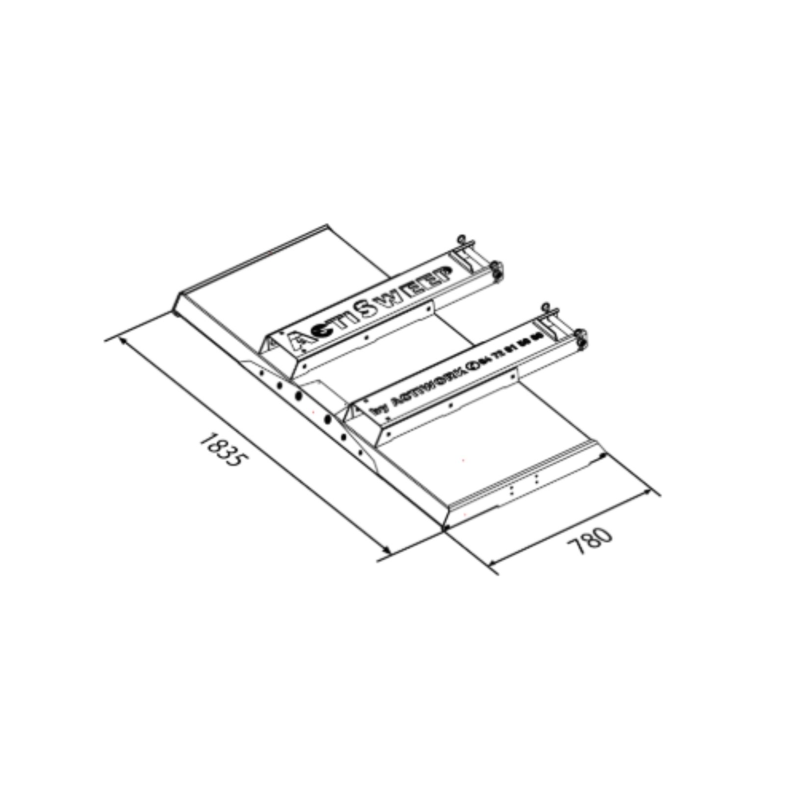 Balai complet Actisweep V13-1800 sans adaptation avec brosses de finition ACTISWEEP - CE86A001-N