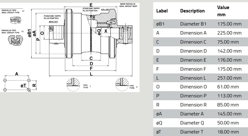 GALET - INFERIEUR COMPATIBLE - A3206B0M00
