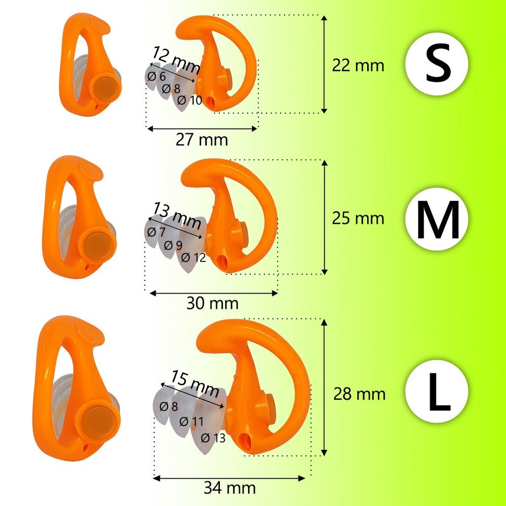 PAIRE DE BOUCHONS D'OREILLES DEMI-MESURE OCCLUSIFS MK2 TAILLE L ALVIS AUDIO - MK2L