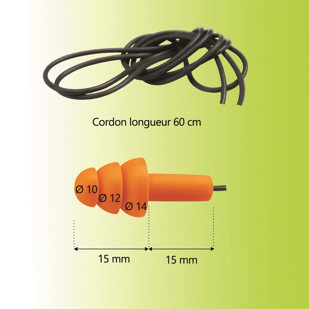 PAIRE DE BOUCHONS D'OREILLES MK UNIVERSEL ALVIS AUDIO - MKU