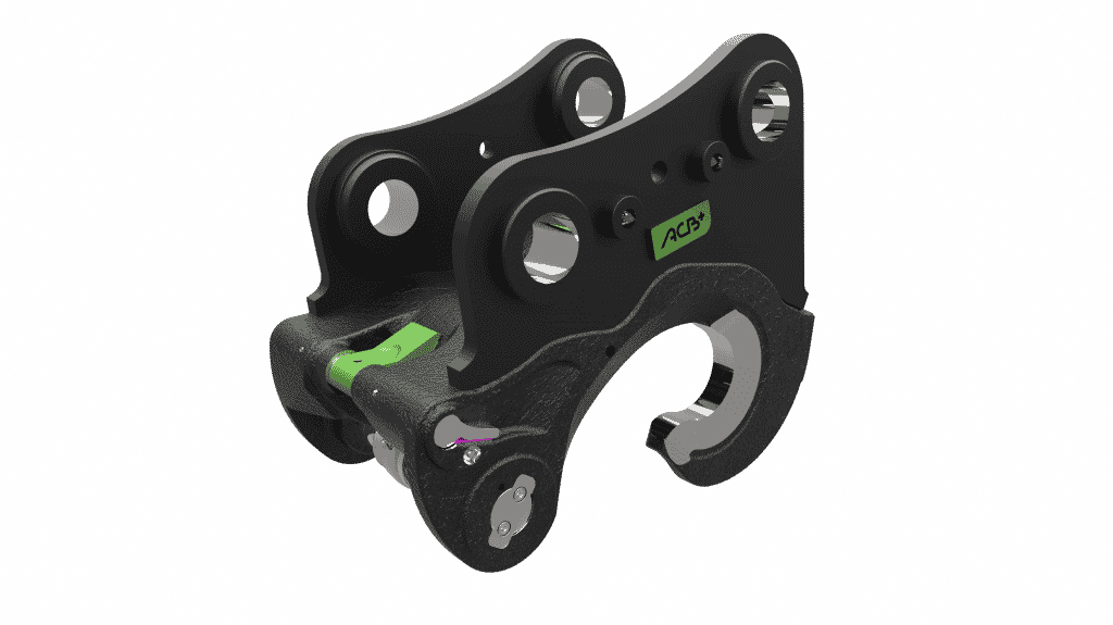 Coupleur ou attache rapide mécanique ACB+ Morin Module 3S pour tractopelle JCB 3CX et 4 CX et pour midi-pelles 65R-1 - 67C-1 - 85Z - 86C - 8080ZTS - 8085ZTS - 90Z-1 - HYDRADIG110W  - 5100217