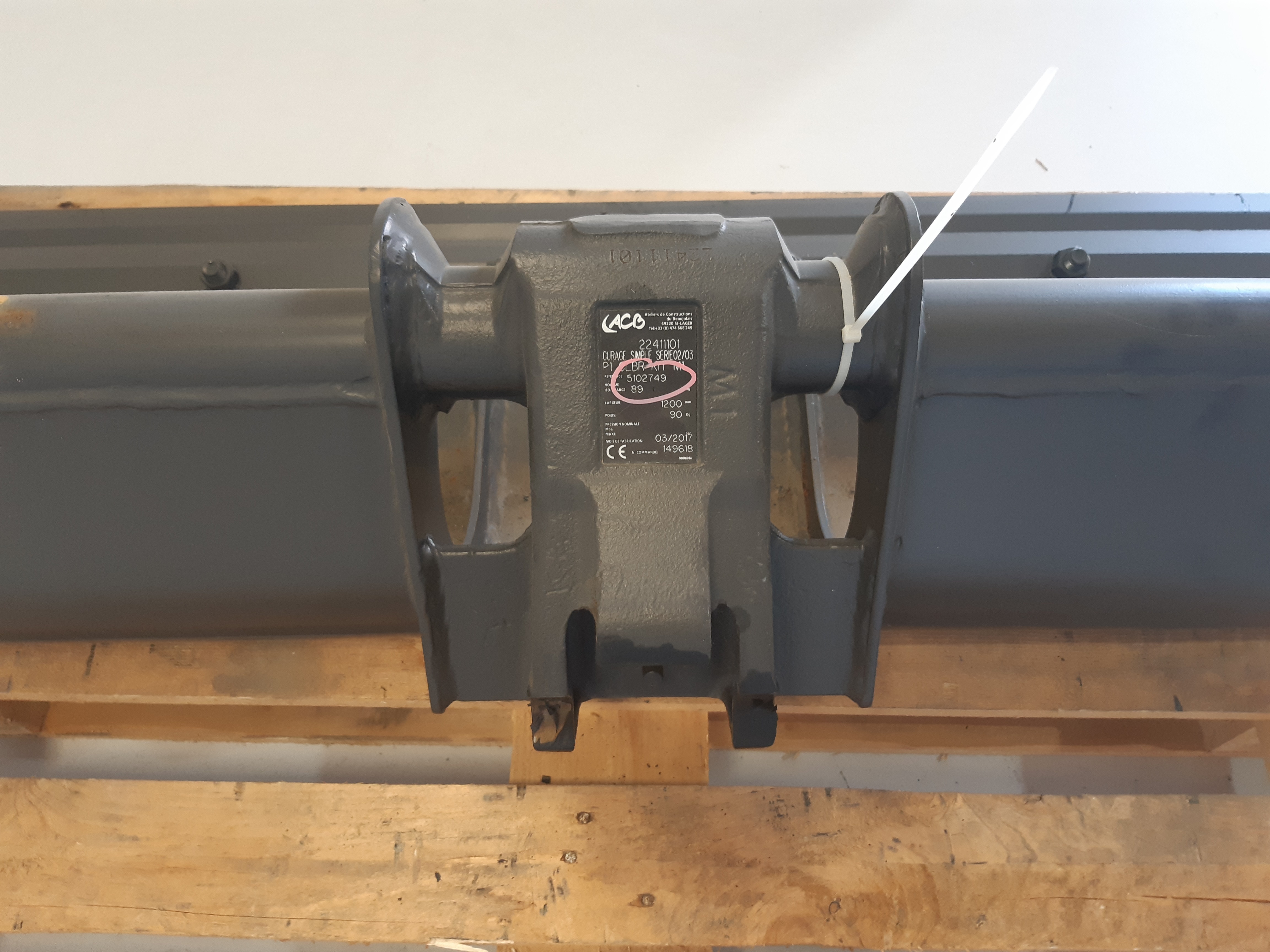 Godet de curage 1200mm avec contrelame boulonnée réversible Volume 89 litres pour Coupleur ACB Morin Module 1 - 5102749