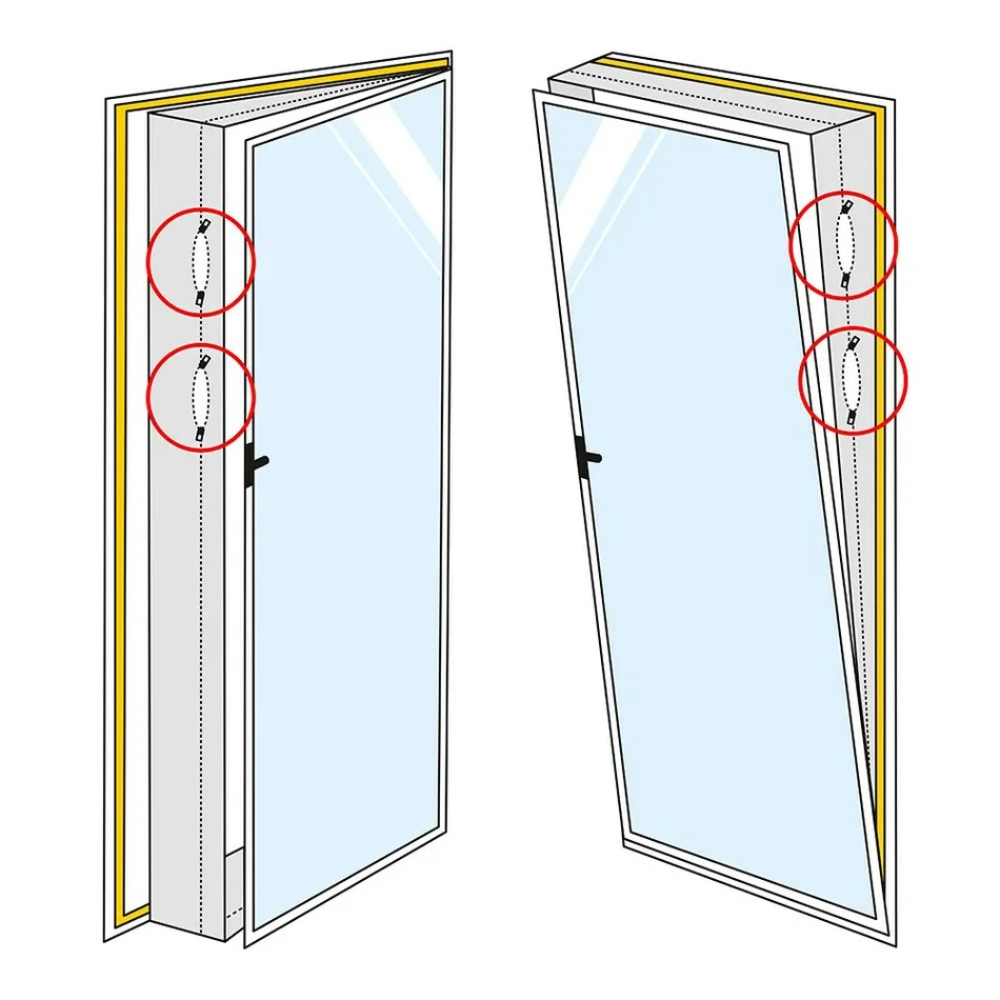 Kit de calfeutrage AirLock 1000 pour porte-fenêtre et porte TROTEC - AIRLOCK1000
