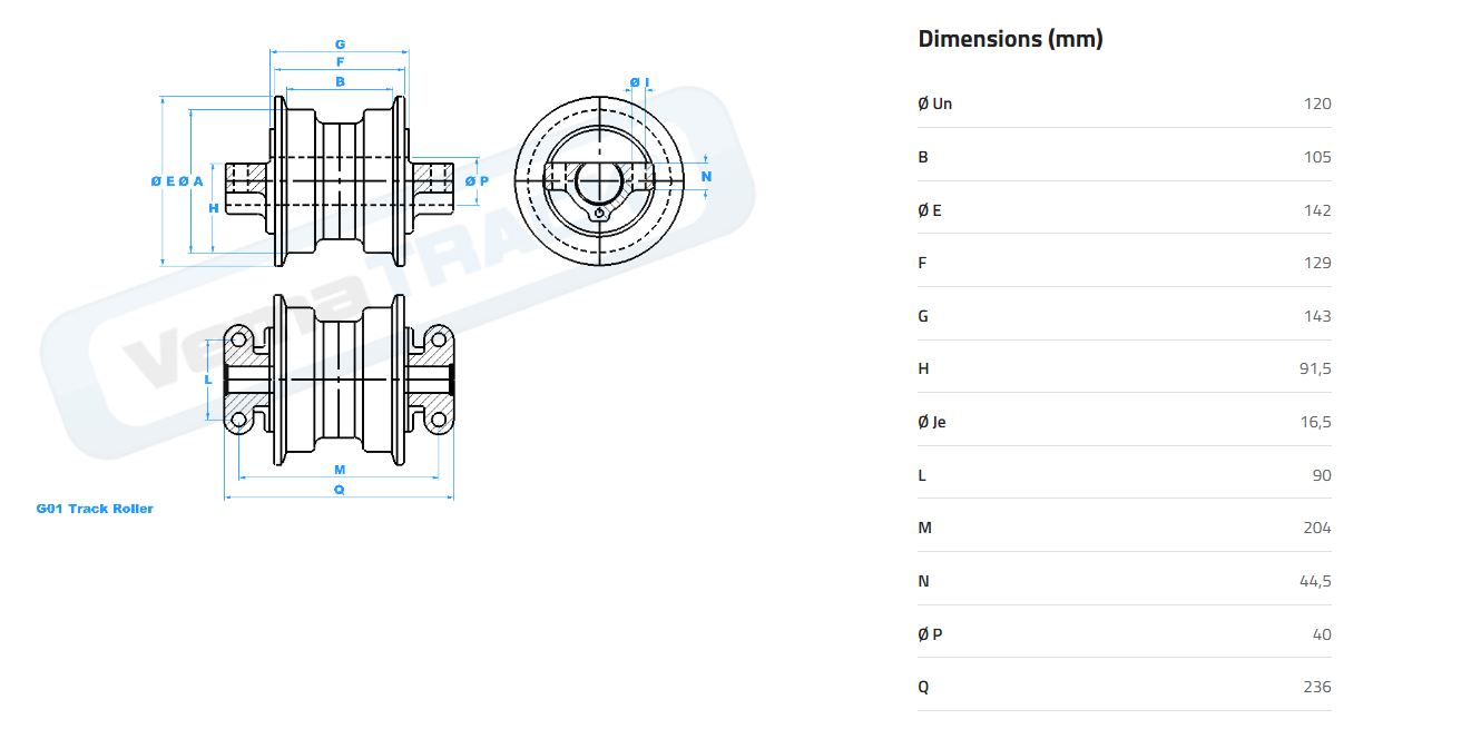 GALET INFERIEUR ALR143123 - 143123