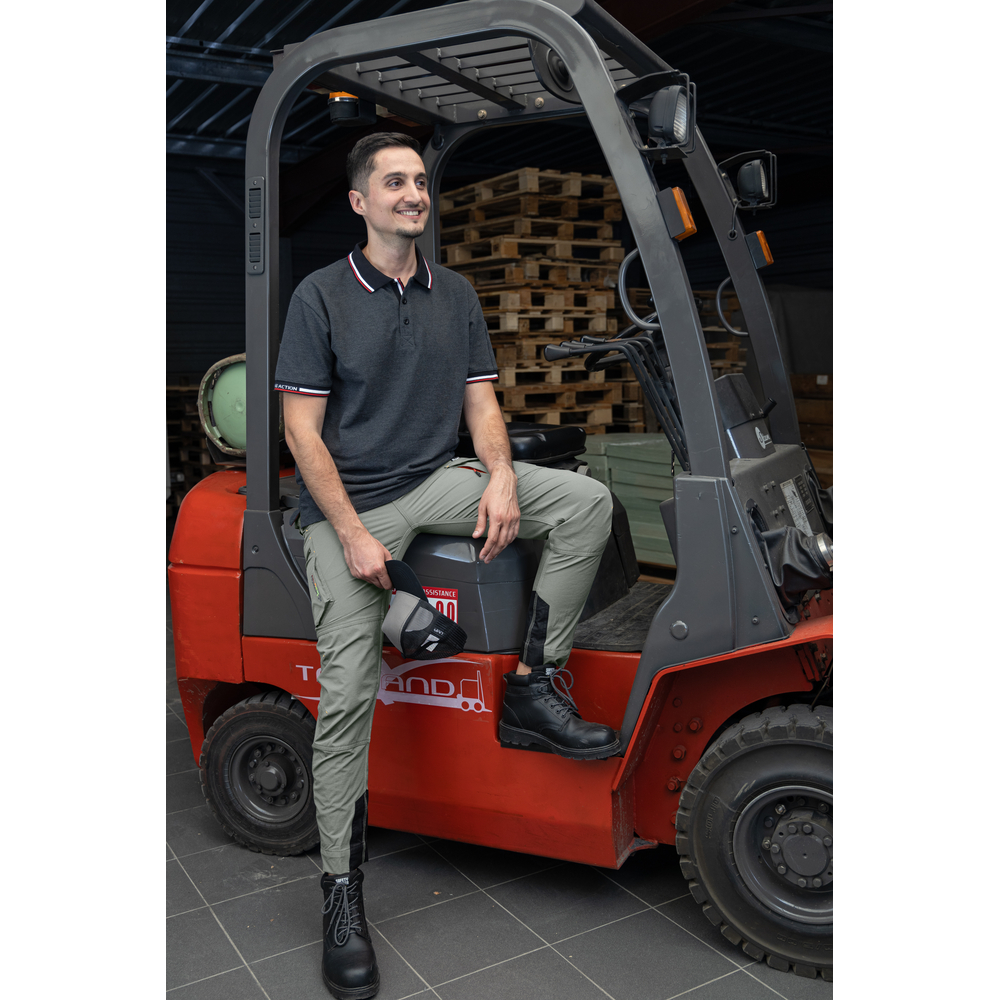 Pantalon stretch 4 WAY homme SEISME KAKI CLAIR - LMA LEBEURRE - 1865