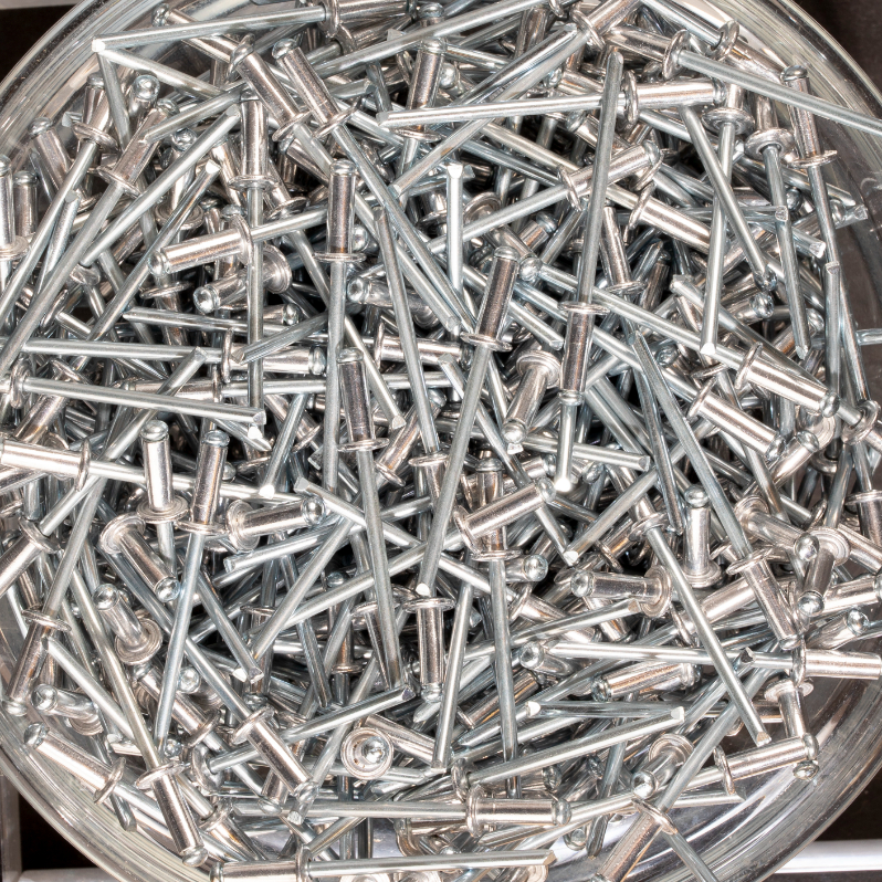 500 rivets standards à aluminium/acier à tête plate à Ø3x8mm - SCELL-IT - ASD3008