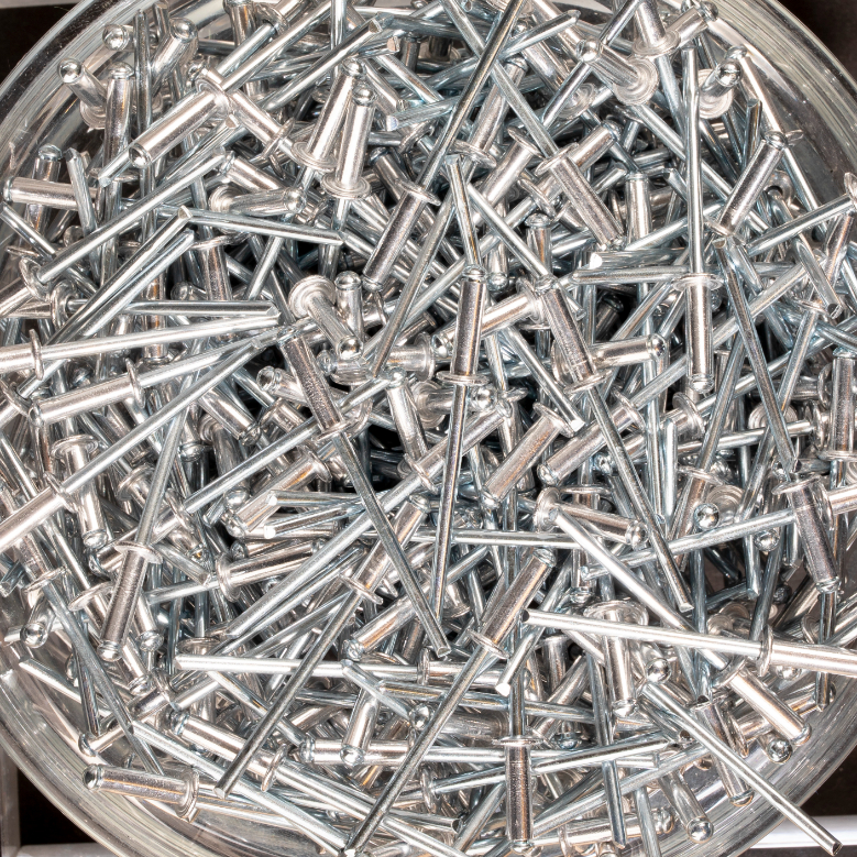 500 rivets standards à aluminium/acier à tête plate à Ø3x10mm - SCELL-IT - ASD3010