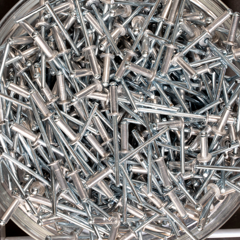 500 rivets standards à aluminium/acier à tête plate à Ø3,2x10mm - SCELL-IT - ASD3210