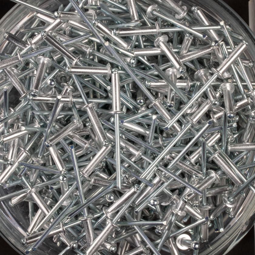 500 rivets standards à aluminium/acier à tête plate à Ø3,2x14mm - SCELL-IT - ASD3214