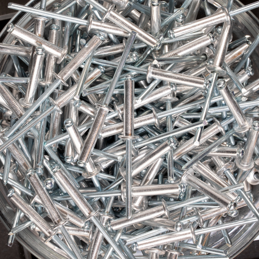 250 rivets standards à aluminium/acier à tête plate à Ø4,8x8mm - SCELL-IT - ASD4808