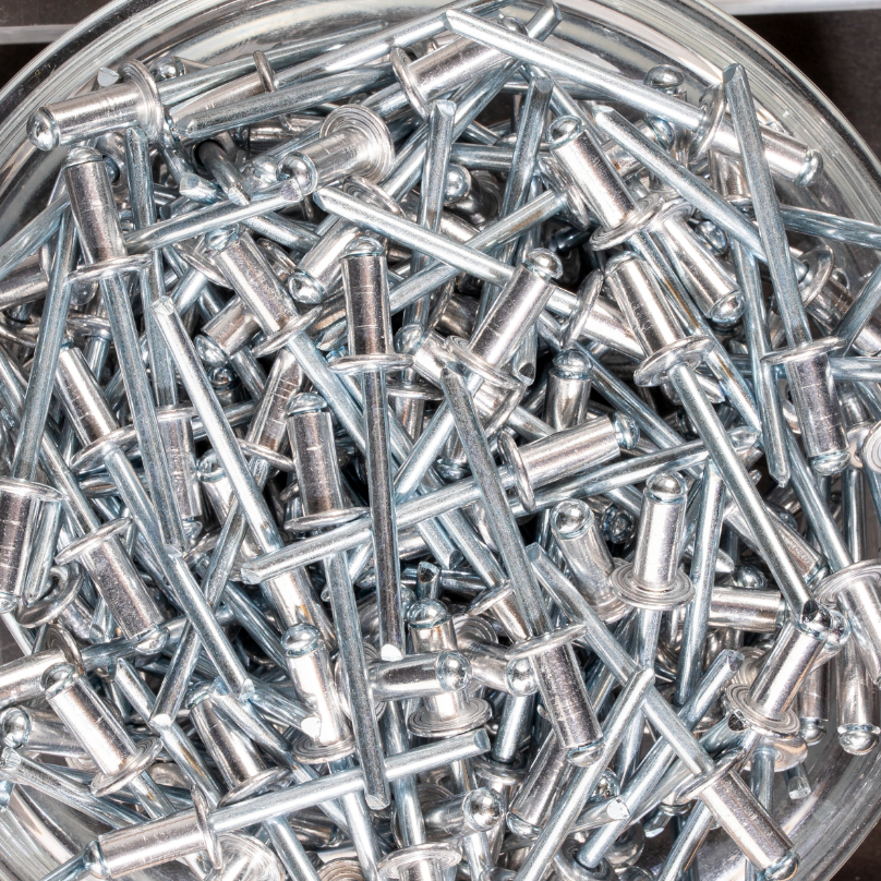 250 rivets standards à aluminium/acier à tête plate à Ø4,8x10mm - SCELL-IT - ASD4810