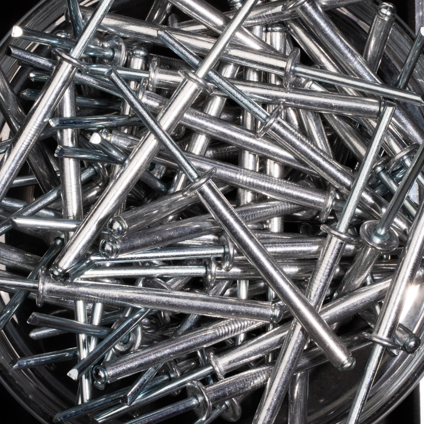 200 rivets standards à aluminium/acier à tête plate à Ø4,8x50mm - SCELL-IT - ASD4850