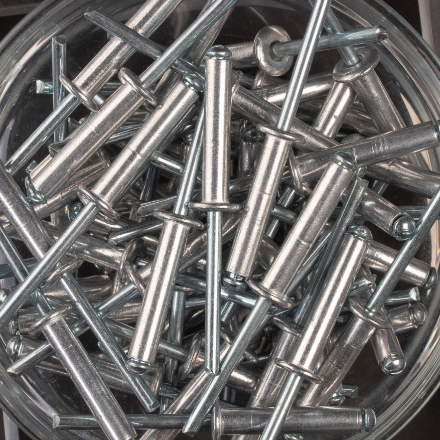 200 rivets standards à aluminium/acier à tête plate à Ø6x30mm - SCELL-IT - ASD6030