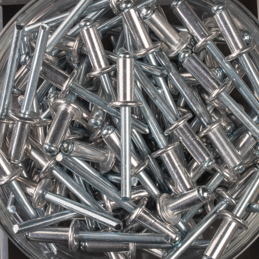 200 rivets standards à aluminium/acier à tête plate à Ø6,4x15mm - SCELL-IT - ASD6415