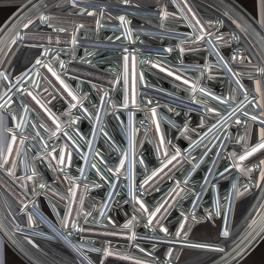 200 rivets standards à aluminium/acier à tête plate à Ø6,4x18mm - SCELL-IT - ASD6418