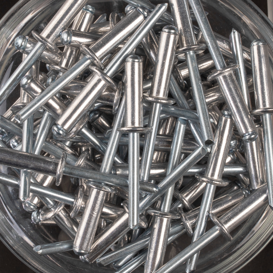 200 rivets standards à aluminium/acier à tête plate à Ø6,4x22mm - SCELL-IT - ASD6422