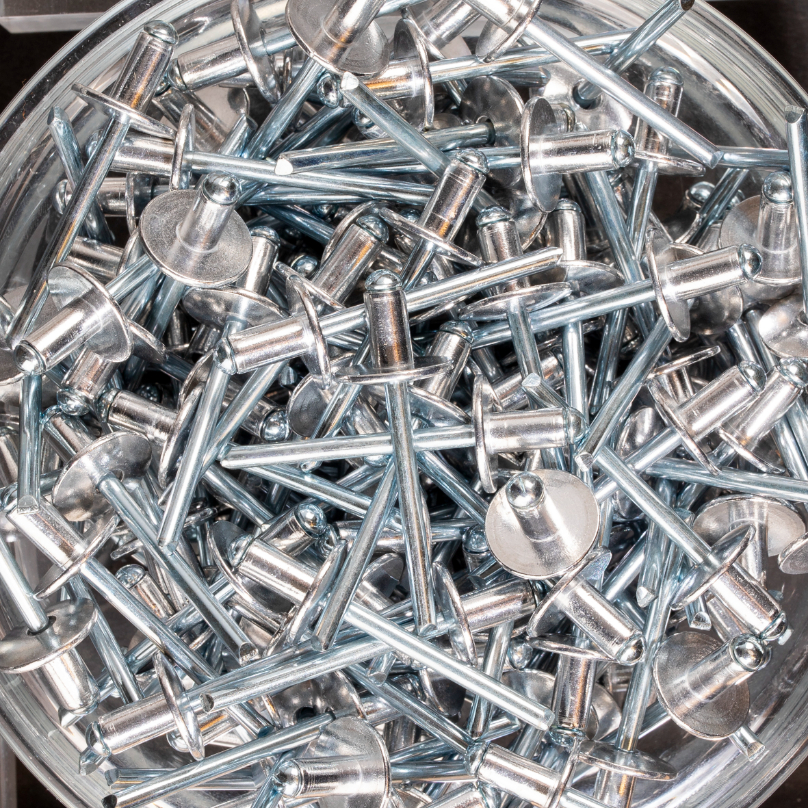 250 rivets standards à aluminium/acier à tête large à Ø4,8x8mm - SCELL-IT - ASL4808