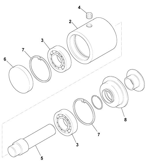 Galet superieur  - ATR163125 COMPATIBLE JCB 332/U1415