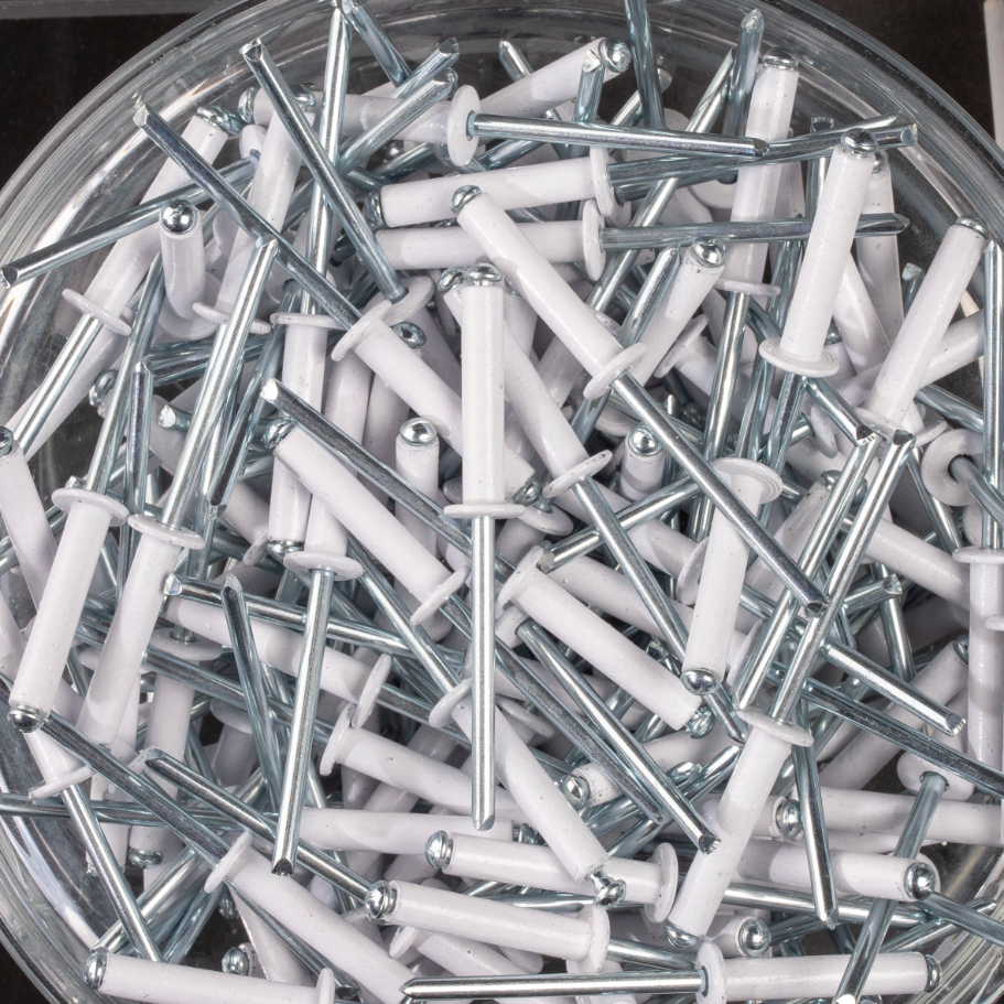 250 rivets standards à aluminium/acier à tête plate à RAL9003 à Ø4x20mm - SCELL-IT - AWD4020