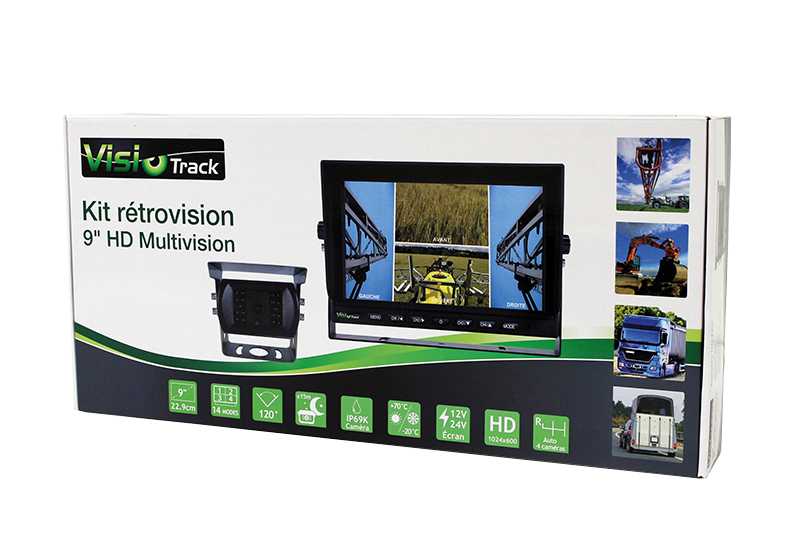 Kit camera visiotrack hd 9' fen. cam 120° BUISARD - 745362