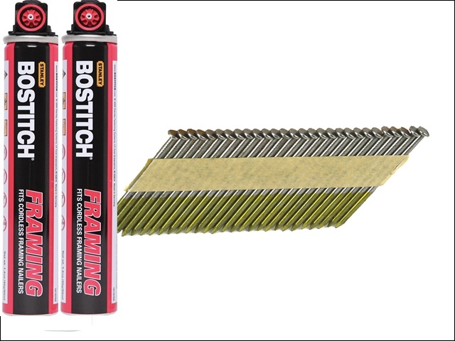 Pack 2200 pointes annelées 2.80 x 50 mm BOSTITCH - PT28R50