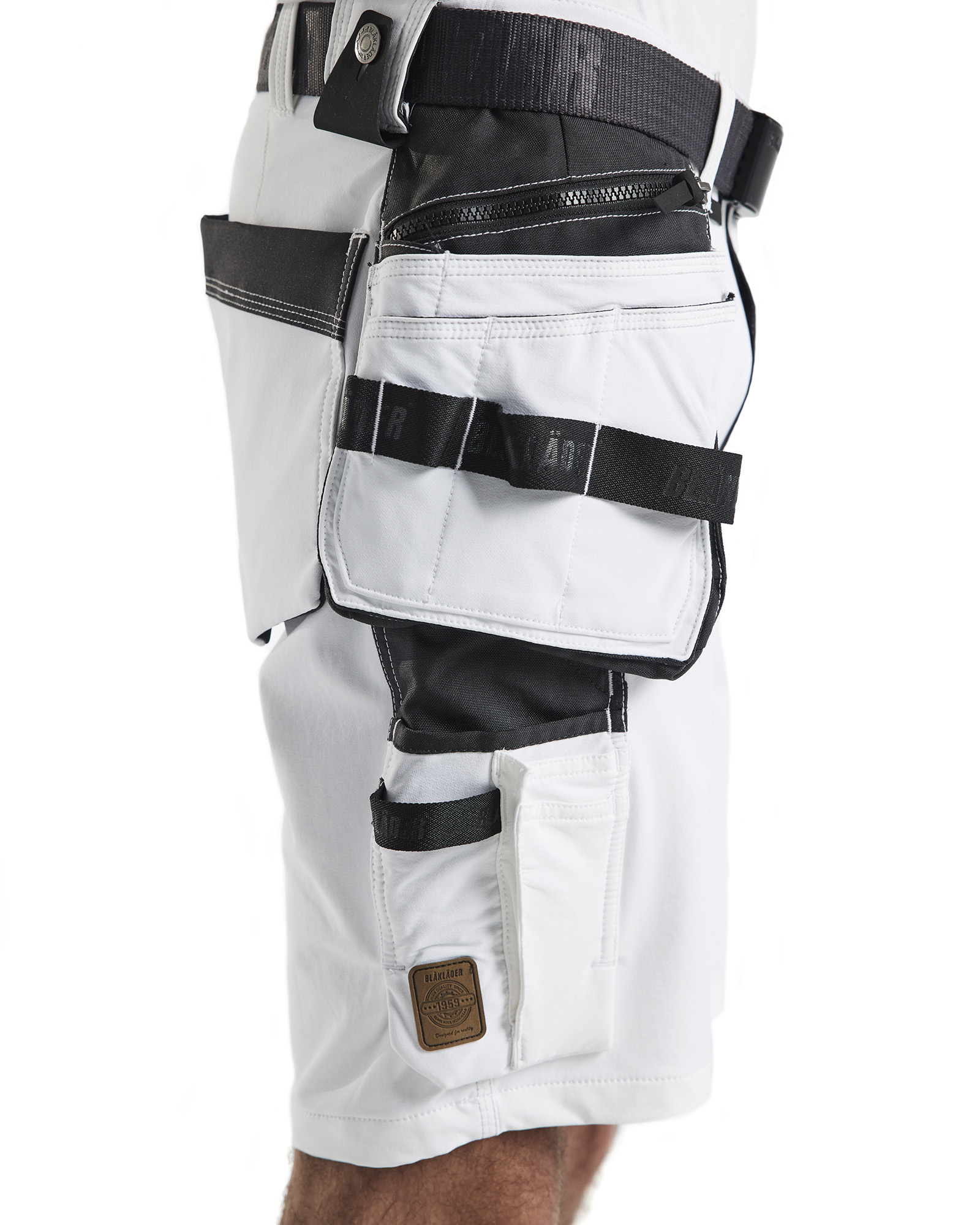 Short peintre stretch 4D 1088 Blanc/Gris foncé Blaklader - 108816451098C