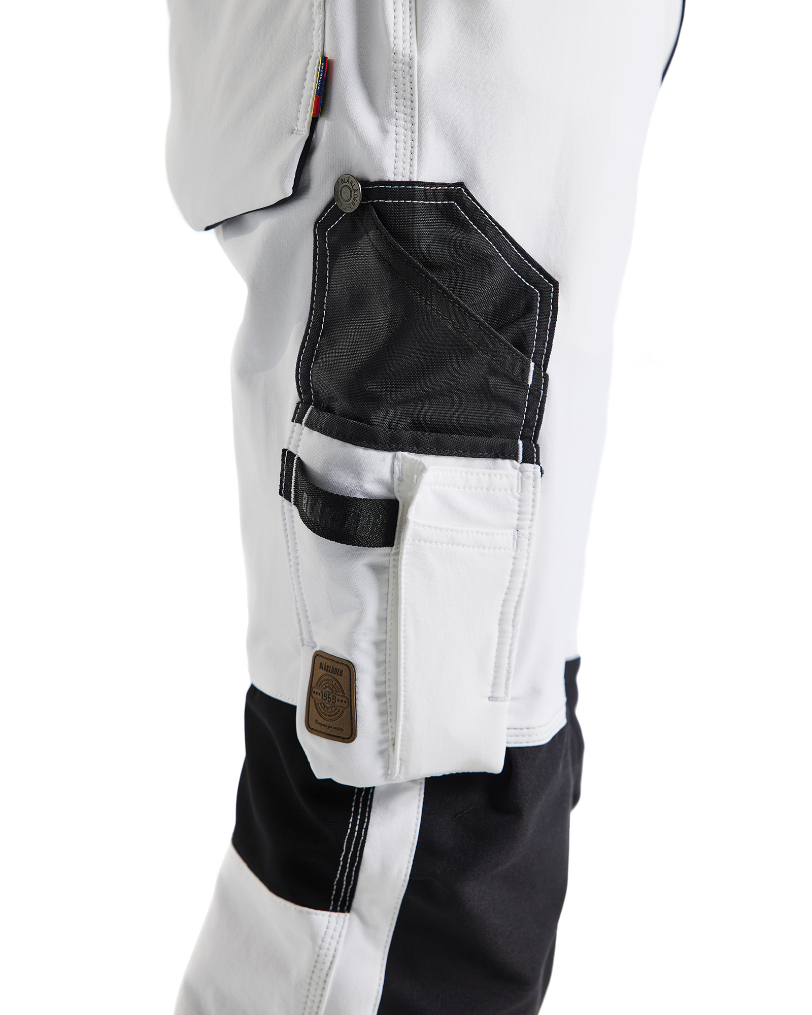 Pantalon peintre stretch 4D 1089 Blanc/Gris foncé Blaklader - 108916451098C