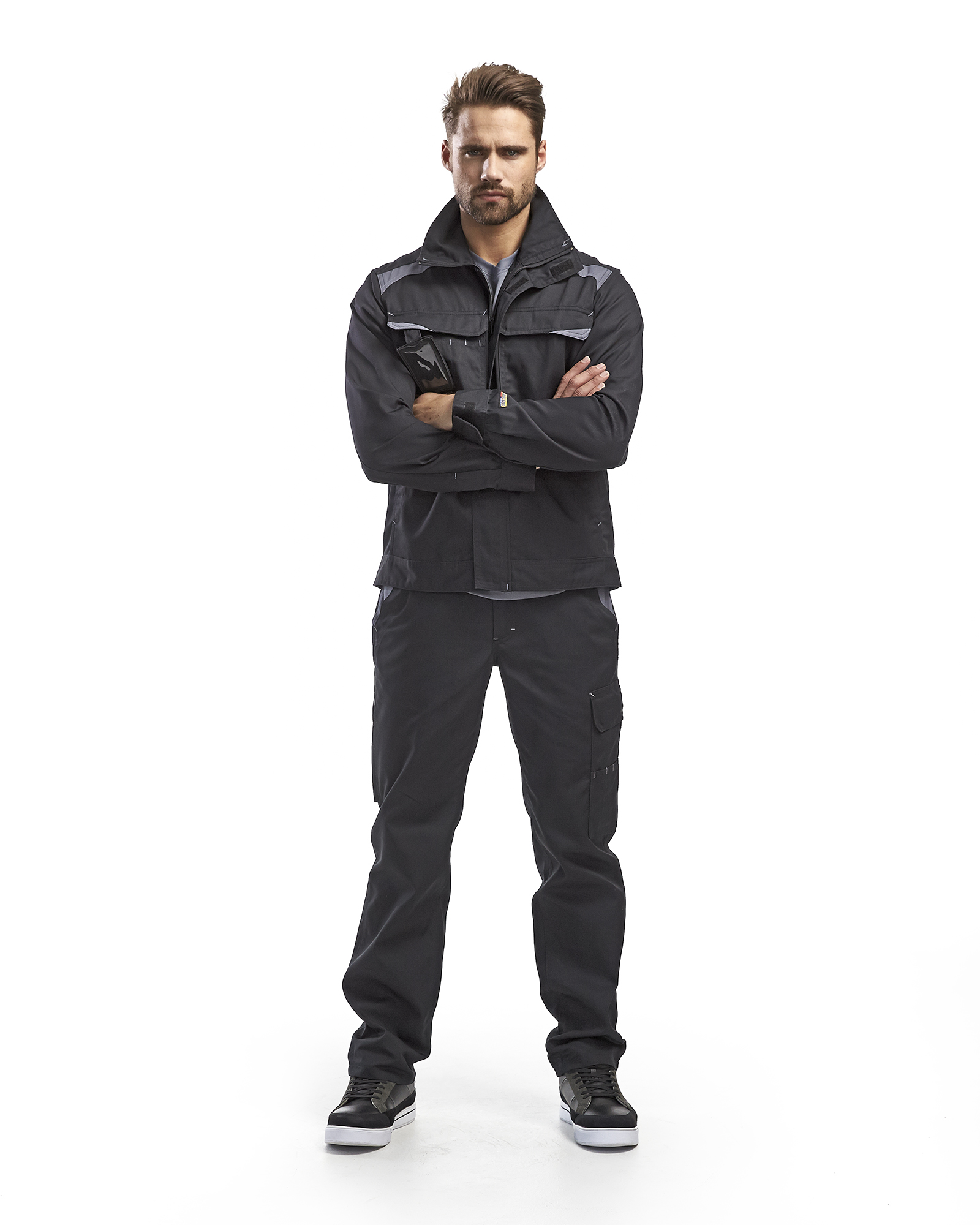 Pantalon Industrie 1404 Noir/Gris clair Blaklader - 140418009994C