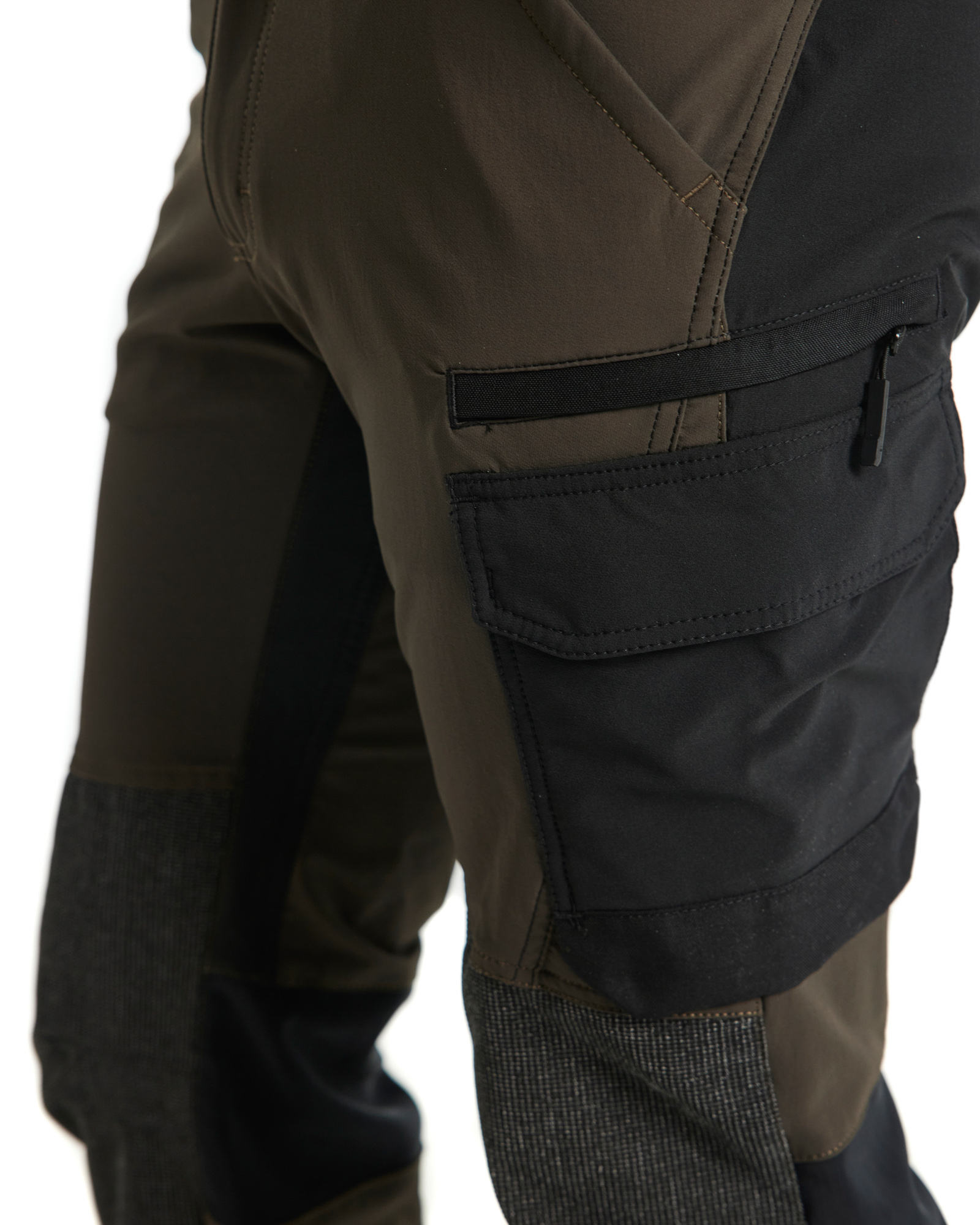 Pantalon maintenance stretch 4D 1422 Vert Kaki/Noir Blaklader - 142216454599C
