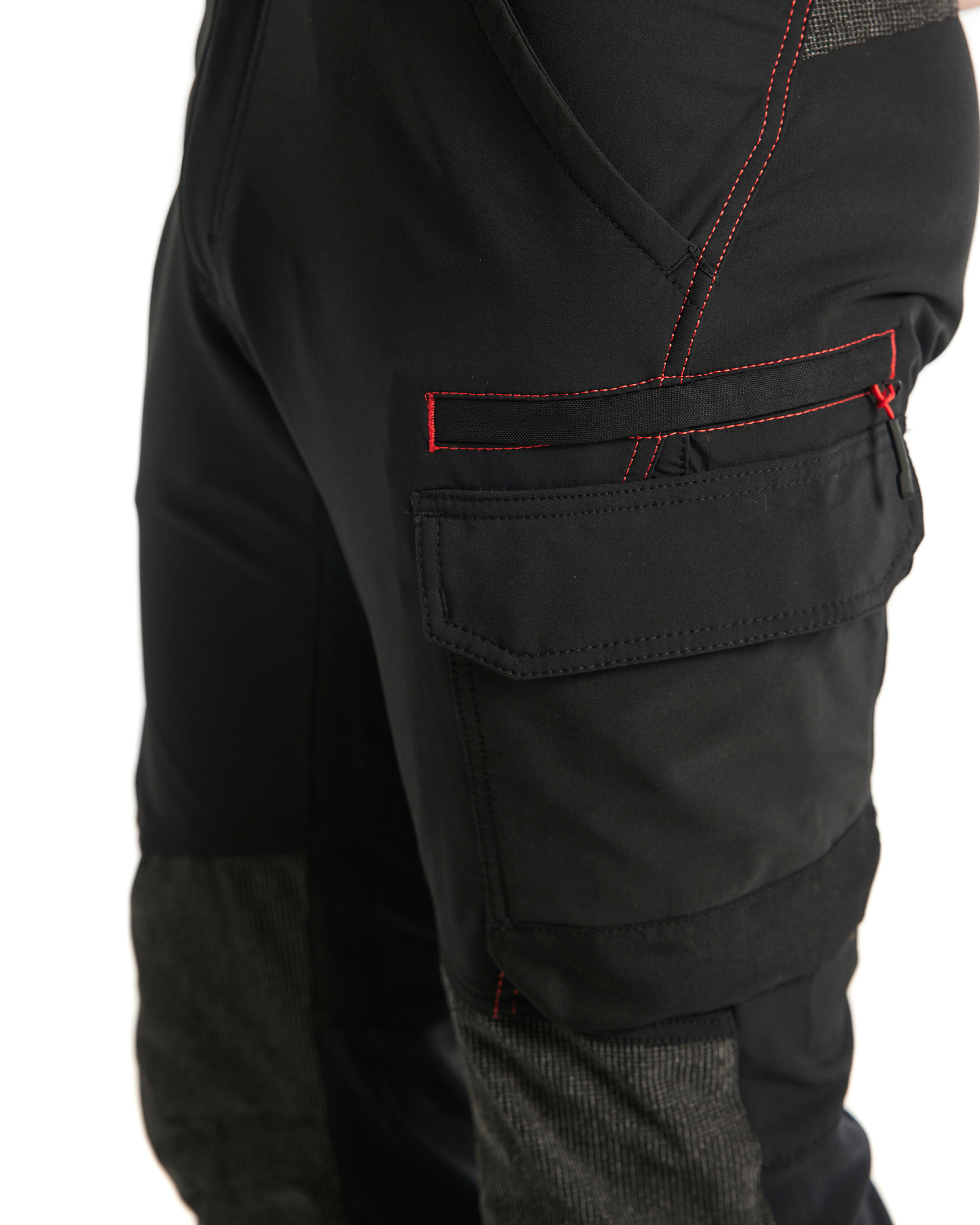 Pantalon maintenance stretch 4D 1422 Noir/Rouge Blaklader - 142216459956C