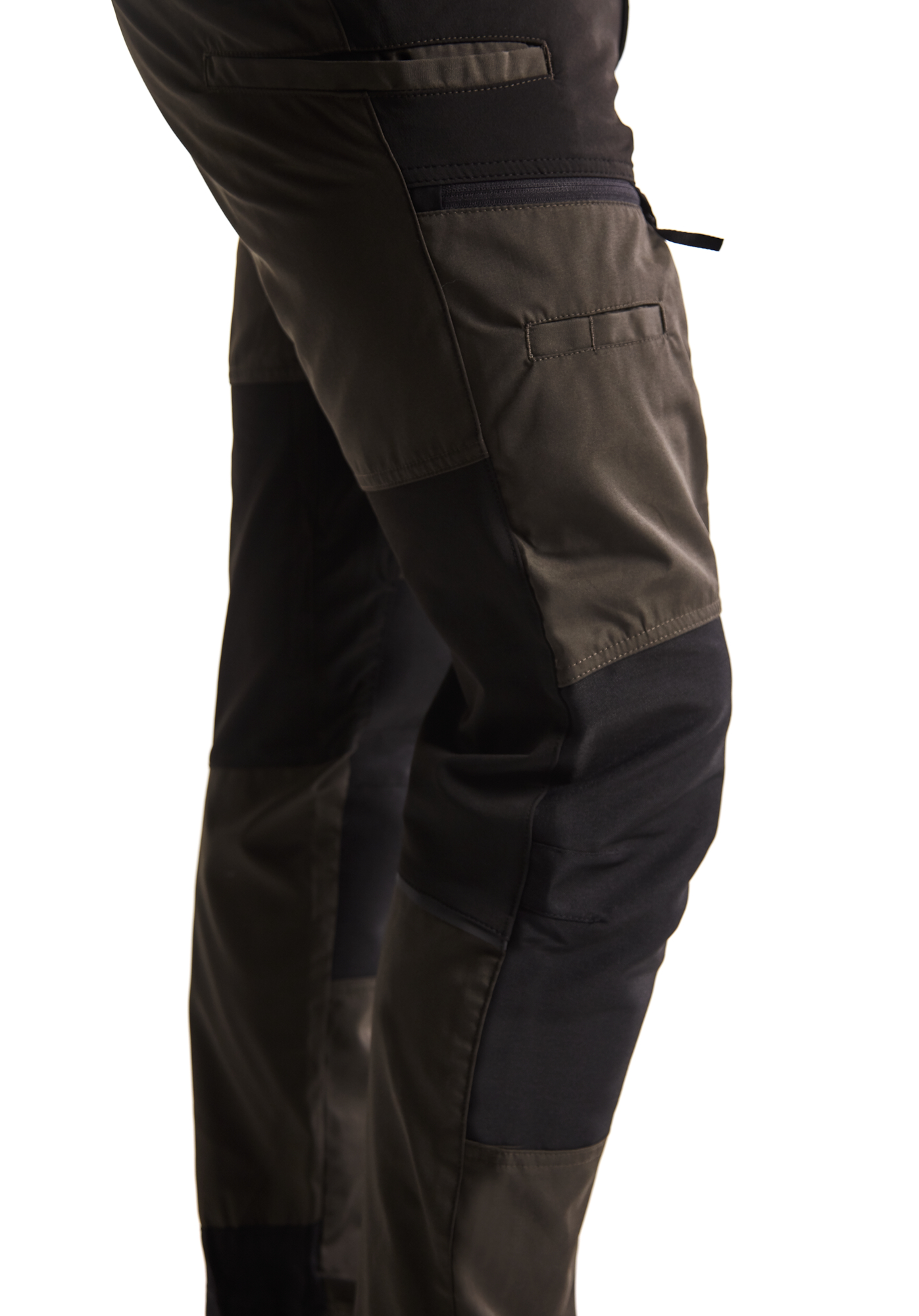 Pantalon maintenance +stretch 1456 Vert Kaki/Noir Blaklader - 145618454599C