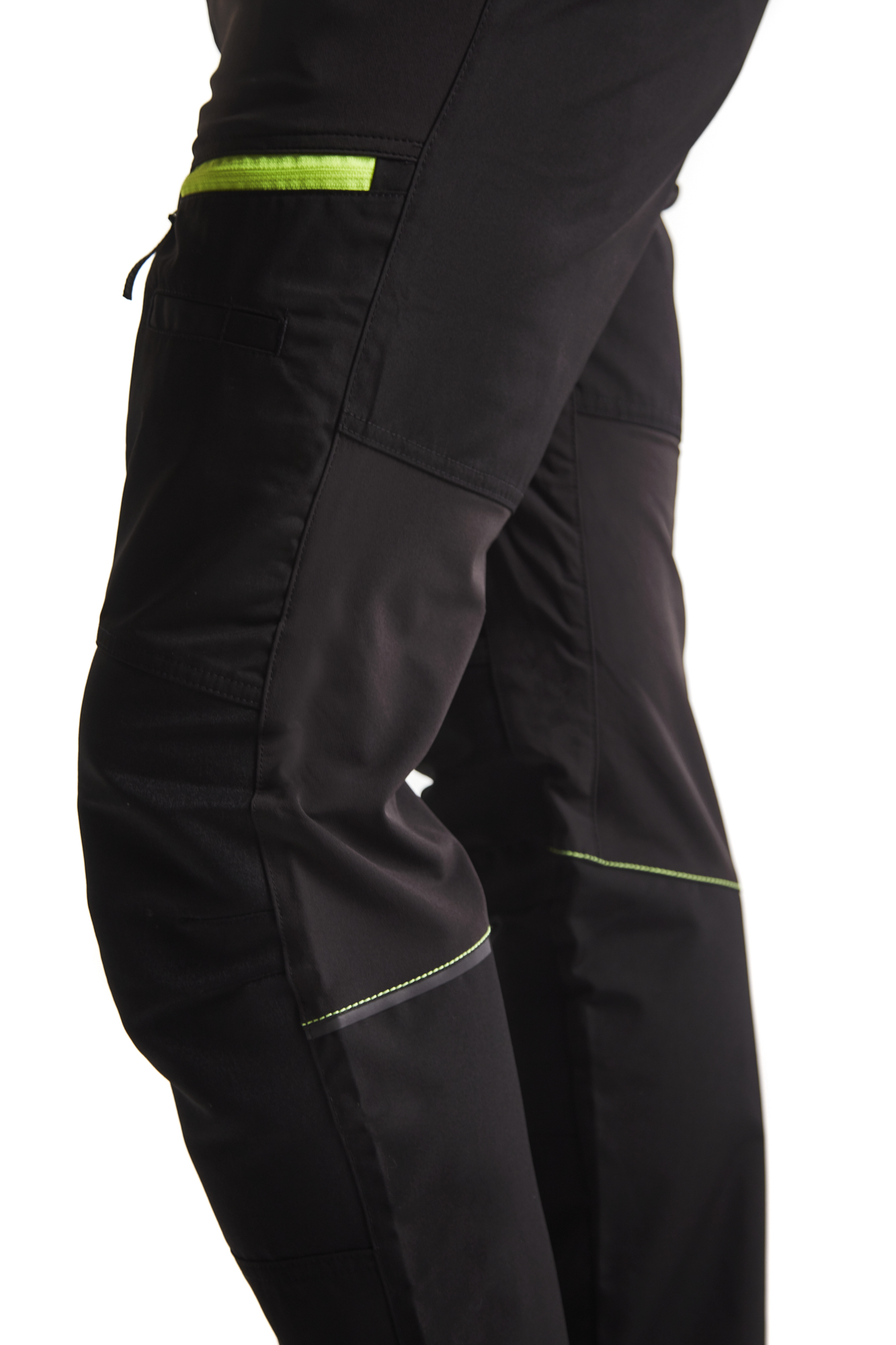 Pantalon maintenance +stretch 1456 Noir/Jaune fluo Blaklader - 145618459933C