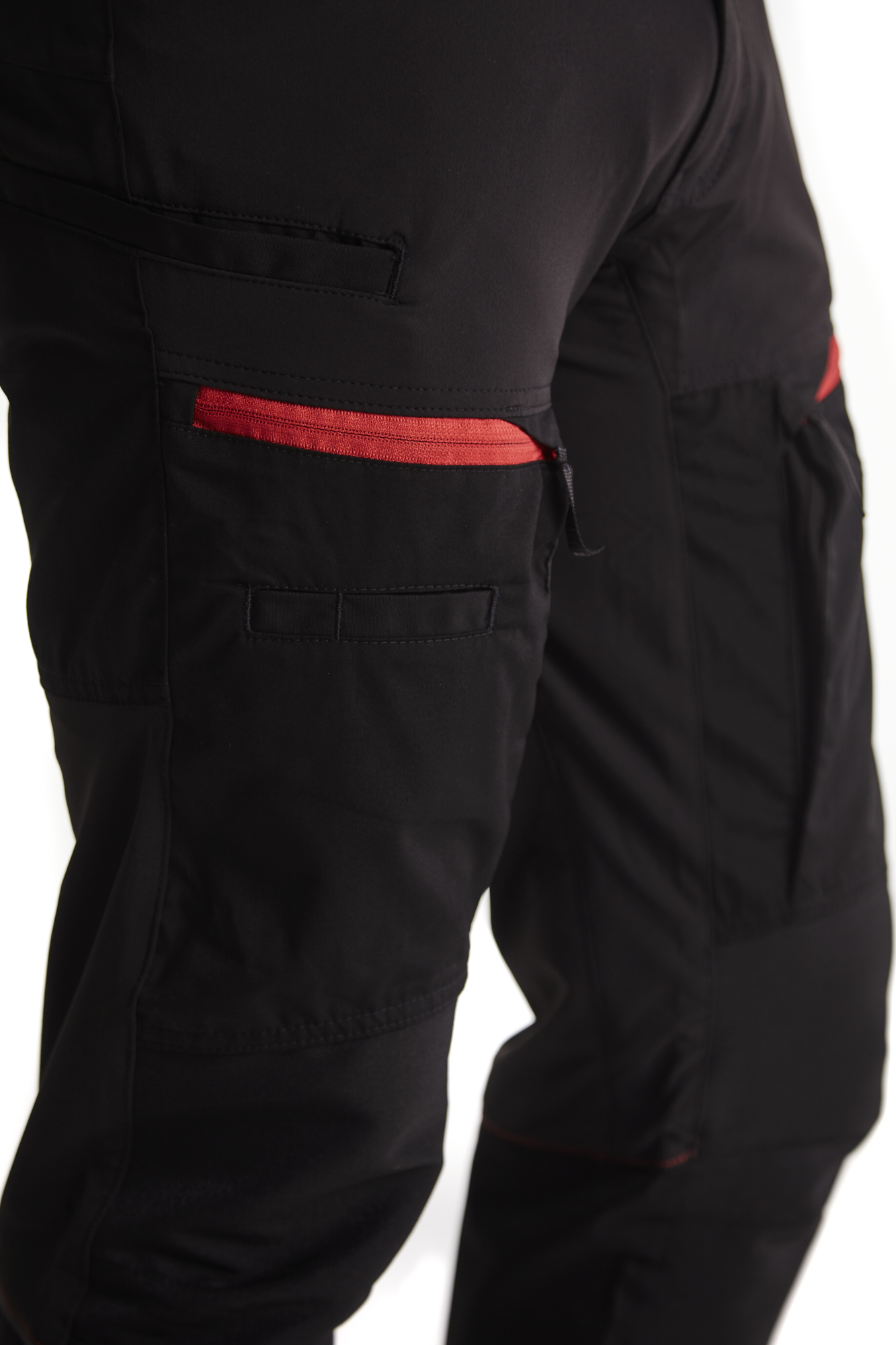 Pantalon maintenance +stretch 1456 Noir/Rouge Blaklader - 145618459956C