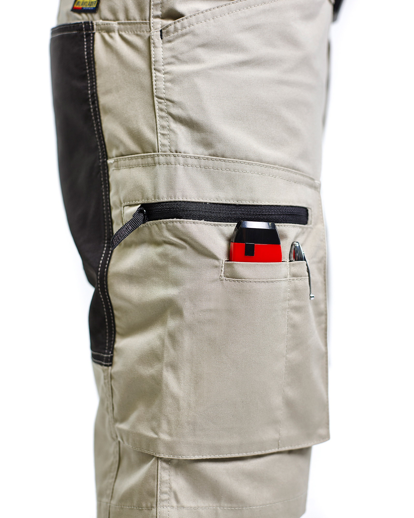 Pantalon maintenance +stretch 1459 Beige/Noir Blaklader - 145918452799C